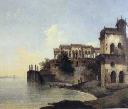 unknow artist View of the Ruins of a Palace at Gazipoor on the River Ganges oil on canvas